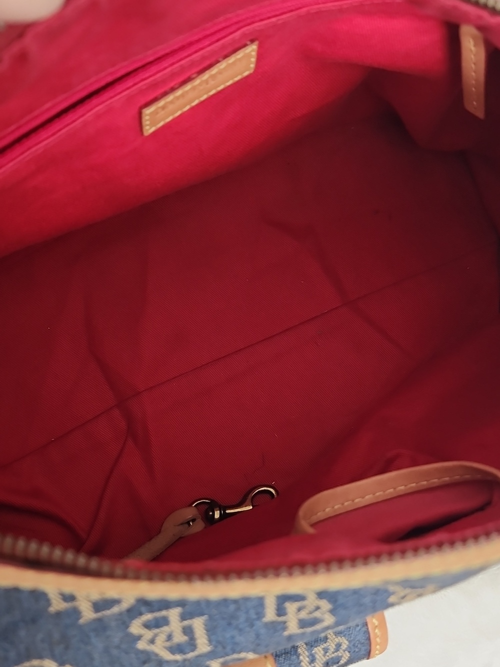 Dooney & Bourke Denim Monogram Hobo - Picture 6 of 11